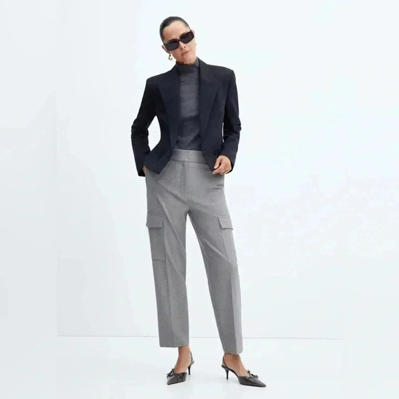 Mango Gray Turtleneck Shirt NWT - Picture 5 of 8